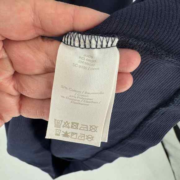 Boden Jasmine Ottoman Navy Blue 3/4 Sleeve Shift Dress with Pockets Size 18L - Picture 7 of 8